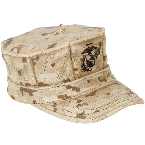 Kurt Adler U.S. Marine Corps Cap Christmas Ornament