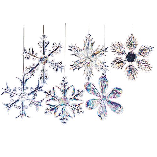 Kurt Adler Set of Snowflake Ornaments