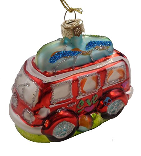 Van Woody with Surfboard Ornament
