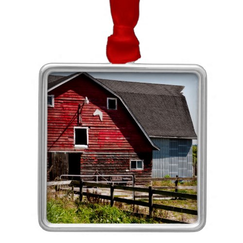 Red Barn Christmas Ornaments