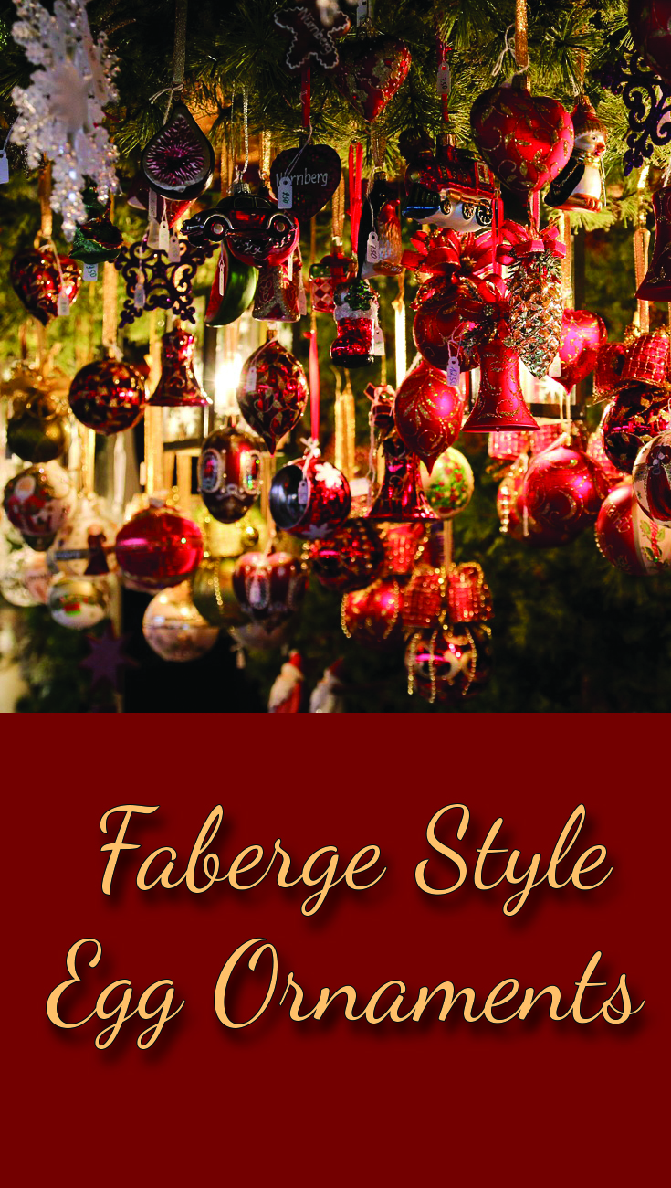 Faberge Style Egg Ornaments