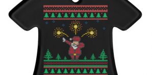 Dabbing Ugly Xmas Sweater Christmas Tree Ornaments